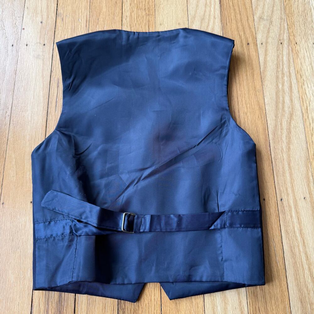 Boys Navy Blue Suit Jacket and Vest Size 3T Formal Easter Special Occasion - Picture 8 of 11